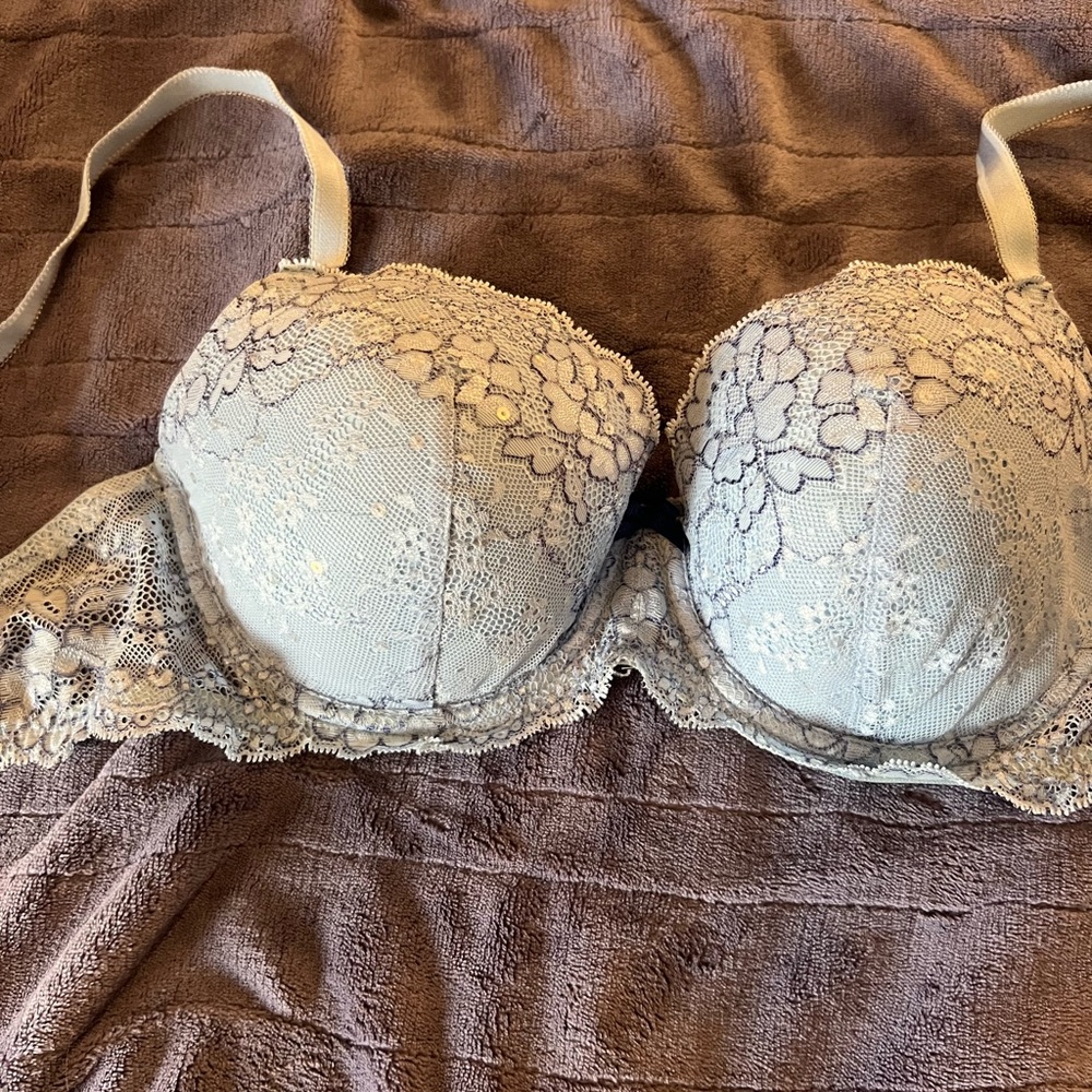 Beautiful blue lace bra